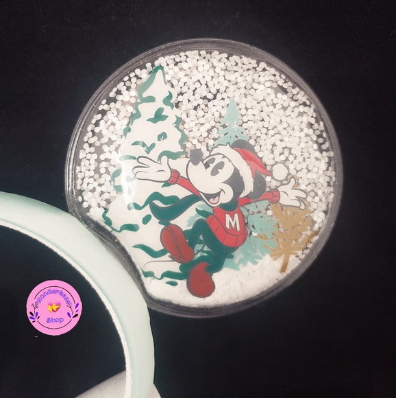 Disney Mickey and Minnie Mouse Snow Globe Christmas Ears Headband - Picture 3 of 5